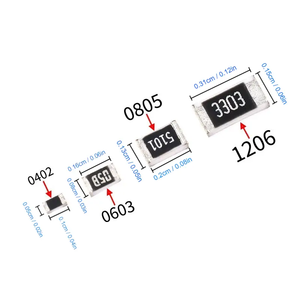 2000 cái điện trở Kit 0805 1206 New chip kháng các loại thiết lập, 80 giá trị SMD điện trở kit 10 <span class=keywords><strong>ohm</strong></span> ~ 910K 5% điện trở - Product Image 1