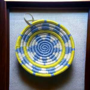 Handmade Eco-Friendly Sabai Grass Wall <b>Basket</b> Bulk Cheap Price Abstract Design Art Deco Style Decorative <b>Basket</b> for Living Room - Product Image 5