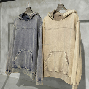 455G Custom Embroidered Screen Puff Printing Plain Sweatshirts Sublimated Blank Custom Logo <b>Men's</b> Hoodies & Sweatshirts - Product Image 2