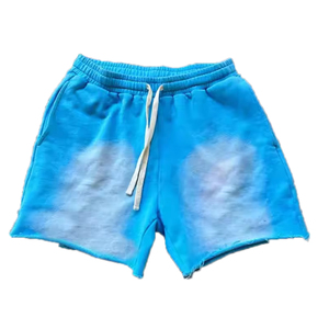 กางเกงขาสั้นผ้าฝ้ายระบายอากาศแห้งเร็วเอวยางยืดของผู้ชายกางเกงขาสั้นผ้าใบแบบลำลองทำจากปากีสถาน100% โลโก้ออกแบบได้ตามต้องการ - Product Image 4