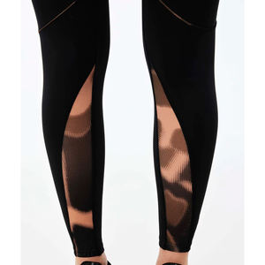 Leggings de sport de yoga tricotés pour femmes Gym Fitness logo personnalisé Collants d'entraînement et de course à pied - Product Image 4