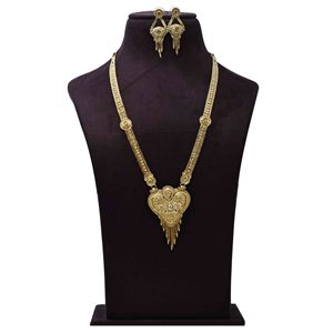 Venta al por mayor 14K 18K 24K chapado en oro de formación larga conjunto de collares, collares de moda, joyería tradicional, latón oro lleno de joyería. - Product Image 1