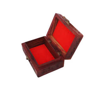 Boîte géométrique en bois avec poignées Décoration intérieure Rangement Vente à chaud Cadeaux & Artisanat Boîtes en bois Panneaux muraux Made In India - Product Image 6
