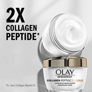 Crème hydratante pour le visage Olay Regenerist Collagen Peptide 24 MAX (1,7 oz) et crème de nuit pour le visage au rétinol 24 MAX, sans parfum - Product Image 3