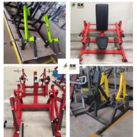 Equipo de Gimnasio con Placas de Pesas Rojas Directo de Fábrica SK, Juego Completo OEM ODM, Máquinas de Fuerza Comerciales para Compradores de Proyectos de Gimnasios, Venta al Por Mayor