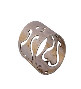 Vente en gros de haute qualité fabriquée en Inde à un coût raisonnable Anneaux de serviette en métal de conception de cercle pour l'utilisation de la vaisselle de restaurant et d'hôtel - Product Image 1