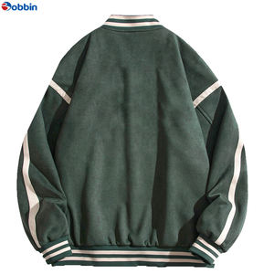 Chaqueta Universitaria de Moda con Bordado de Letras de Béisbol Personalizada, Estilo Retro, Cuello Alto, para Hombre y Mujer, Opciones de Tallas Grandes - Product Image 3