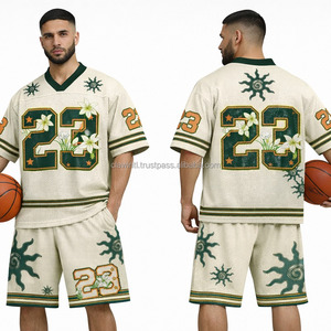 Camiseta de Fútbol Americano Unisex Personalizada al por Mayor, Cuello en V, Sublimación, Bordado, Tallas Grandes, Transpirable, Antibacteriana, Anti-UV - Product Image 3