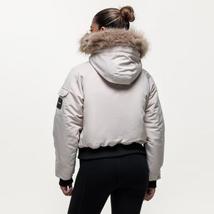 Chaqueta de Nailon Acolchada Gruesa, Impermeable, Ecológica, Estilo Bomber, con Capucha, Larga, Informal y Moderna, Nueva Colección Invierno 2026 - Product Image 3