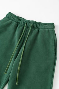 Pantalons de survêtement larges à jambe évasée, en toile de qualité supérieure, avec impression délavée à l'acide, logo personnalisé de haute qualité, 2026 - Product Image 2