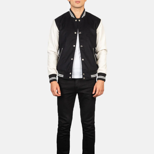 Veste universitaire personnalisée pour homme, logo personnalisé, col montant, uni, teinture unie, respirant, coupe-vent - Product Image 3