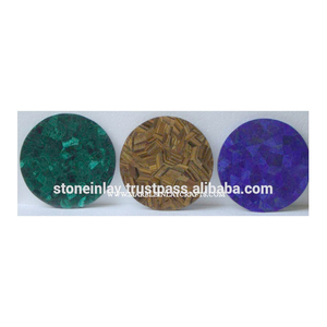 Hauts de Table en œil de tigre, Malachite naturelle, Lapis Lazuli - Product Image 1