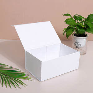 Caja con tapa magnética Cajas de embalaje y envío Rectángulo Marrón Blanco y Negro Caja de regalo de color 14cm * 12cm * 4cm - Product Image 5