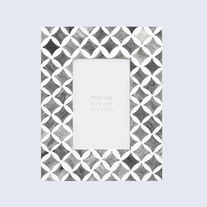 Cadre photo moderne de luxe rectangulaire en incrustation d'os, logo personnalisable, couleur personnalisée, taille personnalisée - Product Image 5