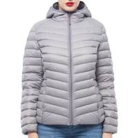 Veste matelassée à capuche pour femme, taille plus, hiver 2024, fermeture éclair, longueur normale, couleur unie, décontractée, réversible