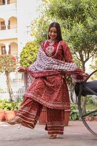 Sharara ล่าสุดที่มีขนาดที่กำหนดเองสำหรับผู้หญิงผู้ส่งออกของนักออกแบบ Sharara สำหรับผู้หญิงที่อยู่ในอินเดียคอลเลกชันใหม่ - Product Image 4