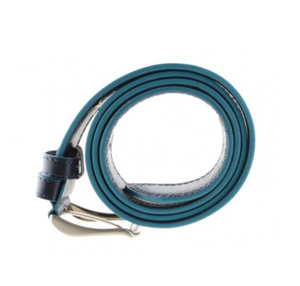 Ý thương hiệu nổi tiếng của nam giới vành đai da màu xanh với ánh sáng màu xanh biên giới chất lượng cao 4 cm chiều rộng 6 cái mỗi hộp cho xuất khẩu - Product Image 5