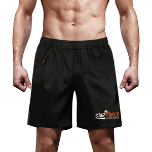 Short en maille à motif solide de Style High Street Joggers écologiques pour l'utilisation de gymnastique d'entraînement athlétique de forme physique - Product Image 2