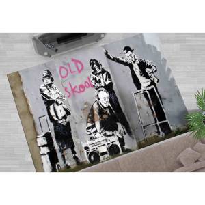 Tapis Banksy Old Skool Grannies : Tapis de cuisine imprimé en 3D, tapis fin non tissé - Product Image 1