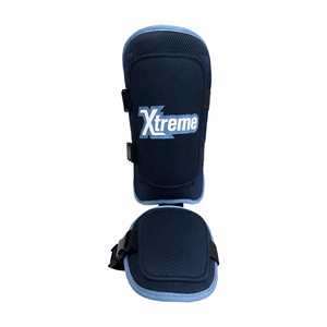 สนับแข้งแบบปรับได้ ทำจากหนัง PU  พร้อมสายรัดแบบตะขอเกี่ยว  สำหรับกีฬาเบสบอล  ป้องกันการกระแทก  สำหรับผู้ใหญ่  ใช้ได้กับมวยไทยและมวย - Product Image 4