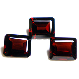 Gema en forma de Esmeralda granate rojo, 4x3MM, 5x3mm, 5x4mm, 6x4mm, 7x5mm, tamaño libre calibrado, gran oferta, granate Natural de alta calidad - Product Image 4