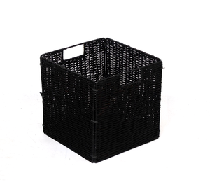 Decorative <b>Rattan</b> <b>Cube</b> Storage Basket for Home Organization Wholesale - Product Image 1
