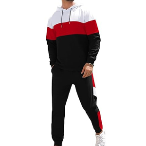 Survêtement deux pièces pour hommes avec logo personnalisé Sportswear Survêtement décontracté pour homme, 100% coton - Product Image 2
