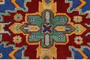 Tapis en laine au design persan bleu antique 7x9 tapis moderne de haute qualité pour salon maison prière 1 pièce ensemble en coton - Product Image 5