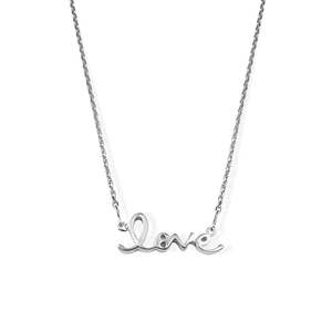 Collier pendentif tendance en or rose avec diamant, lettre, plaqué rhodium, perle d'eau douce et zircon - Product Image 3