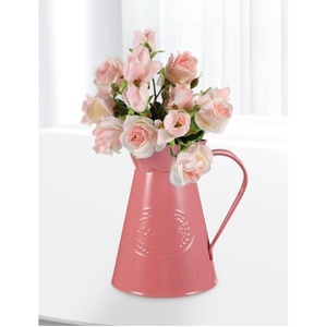 Chameli แจกันโลหะสีแดงแจกันดอกไม้หรูหราตกแต่งบ้านสวยงามทนทานกระถางดอกไม้โลหะสำหรับห้องนั่งเล่นห้องรับประทานอาหารมุมห้องนอน - Product Image 4