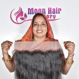 Extensiones de Cabello Humano Natural Virgen de la India, Precios de Fábrica al por Mayor 2025, Proveedor de Cabello Liso Frontal Sin Procesar para Exportación - Product Image 3