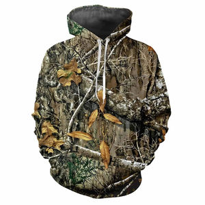 2025 hommes lourd hiver chaud sweat à capuche zippé Logo personnalisé imprimé Camouflage pour la chasse activités de plein air - Product Image 2