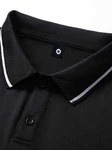 Camiseta de Manga Corta para Hombre, Estilo Verano 2025, con Bolsillo en el Cuello, 100% Algodón, Tela Suave y Cómoda Tipo Seda, Camisa de Golf - Product Image 5