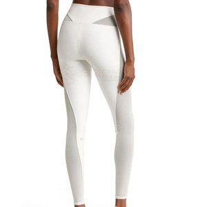 Leggings de Yoga de Cintura Alta para Mujer, Pantalones Largos Sólidos de Secado Rápido, Elásticos y Transpirables para Fitness y Gimnasio, Cintura Elástica - Product Image 4
