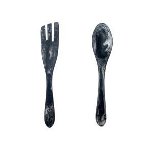 Serveurs à salade en résine écologiques personnalisables, cuillères jetables faites à la main, cuisine à domicile, hôtel, restaurant, polissage miroir, fêtes - Product Image 5