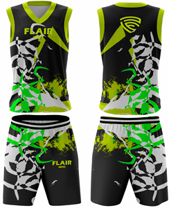 Ensemble de maillots de sport personnalisables de haute qualité pour homme Vêtements de basket-ball respirants avec impression numérique comprenant des hauts et des shorts - Product Image 4