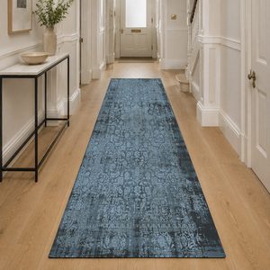 Tapis de salon LXDP-0908 RUGS DEPOT, bleu marine, traditionnel, oriental, imprimé numériquement, lavable en machine, chenille, antidérapant - Product Image 5