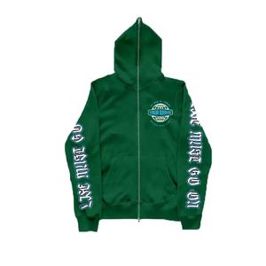 Nouveau design, sweat-shirts unisexes à capuche zippés, imprimé tête de mort, teint uni, qualité supérieure, grammage moyen, vêtements de sport stylés - Product Image 6