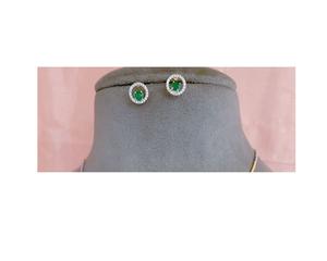 Conjunto de Collar y Pendientes con Piedras de Circonita Cúbica, Estilo Glamuroso y Elegante, Acabado en Oro y Plata, para Mujer, para Fiestas - Product Image 3