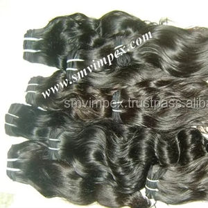 ผมต่อจากมนุษย์บริสุทธิ์ไม่เหมือนใครมีความยืดหยุ่นไม่มีสารเคมีธรรมชาติผมอินเดียเนื้อลอนลึกแบบหลวม - Product Image 1