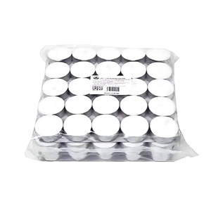 Juego de alta calidad de 100 velas de candelita sin perfume de 5 horas decoración básica de palma de cera personalizada hecha en fábrica de Vietnam - Product Image 1