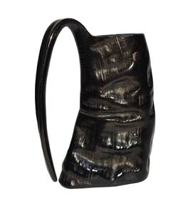 Tasse à boire en corne de boeuf et de buffle naturelle de conception simple tasse fabriquée à la main pour repas tasse à vin de bière personnalisée - Product Image 1