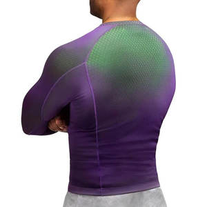 Chemises de compression pour hommes à manches longues, respirantes, écologiques, à séchage rapide, en tissu canvas, prix bas, best-seller - Product Image 2
