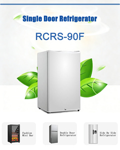 Refrigerador Compacto Personalizado Ronchi Mini <span class=keywords><strong>de</strong></span> 90L con Una Puerta y Congelador RCRS-90F para Hogar, <span class=keywords><strong>Oficina</strong></span> y Hotel - Product Image 4