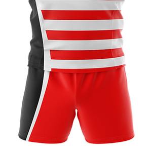 2025 Sublimated Rugby Uniform Sublimated Printing Black <b>Red</b> Design Rugby Jersey - Product Image 4