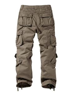 Men's Lightweight High Cotton Canvas Ripstop <b>Cargo</b> <b>Work</b> <b>Pants</b> Big Tall Construction Utility Safety Embroidered High Drawstring - Product Image 2