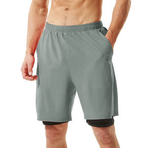 Pantalones cortos de compresión en blanco de alta calidad de estilo único para hombres - Product Image 1