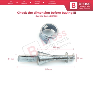 Kit de Reparación de Cilindro de Cerradura de Puerta Delantera BDP920 52 mm 1K0837167 para Golf MK5 - Product Image 6