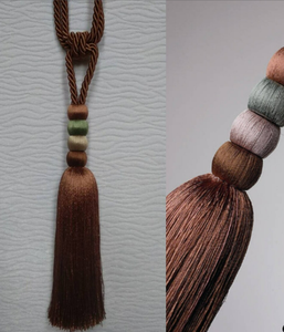 Large Tie Back Barrel Tassel <b>Curtain</b> Rope - Product Image 3