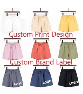 Pantalones cortos deportivos personalizados para mujer, Shorts con cintura elástica, en oferta - Product Image 5